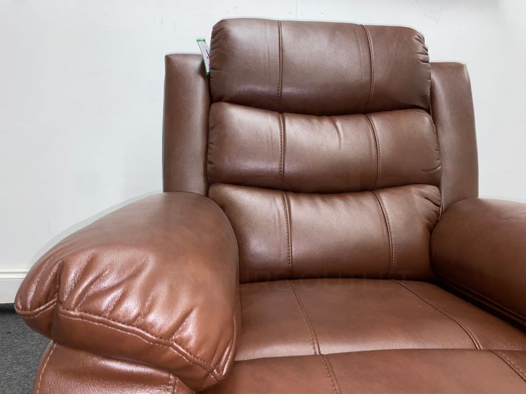 Landos Recliner Brown Leather Armchair Sofas