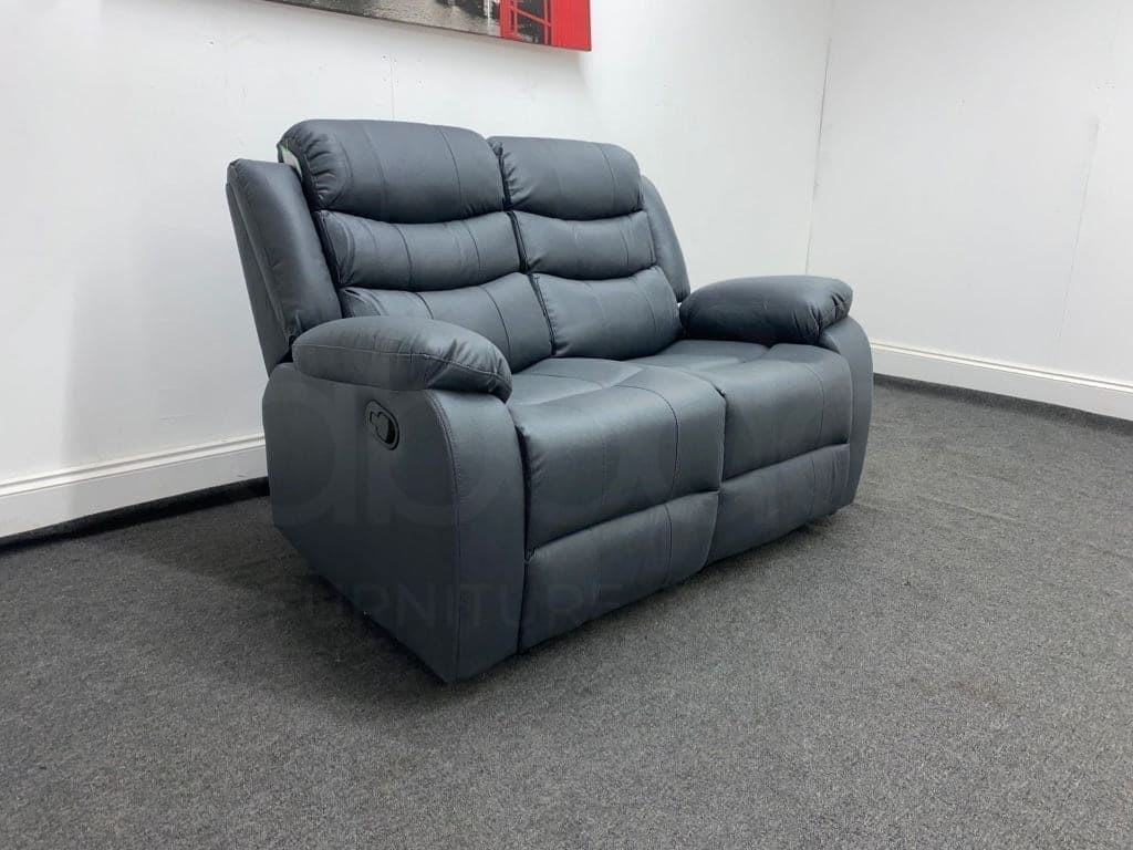 Lawson Graphite Faux Suede Reclining 2 + 1 + 1 Seater Sofa And Armchair Set Sofas