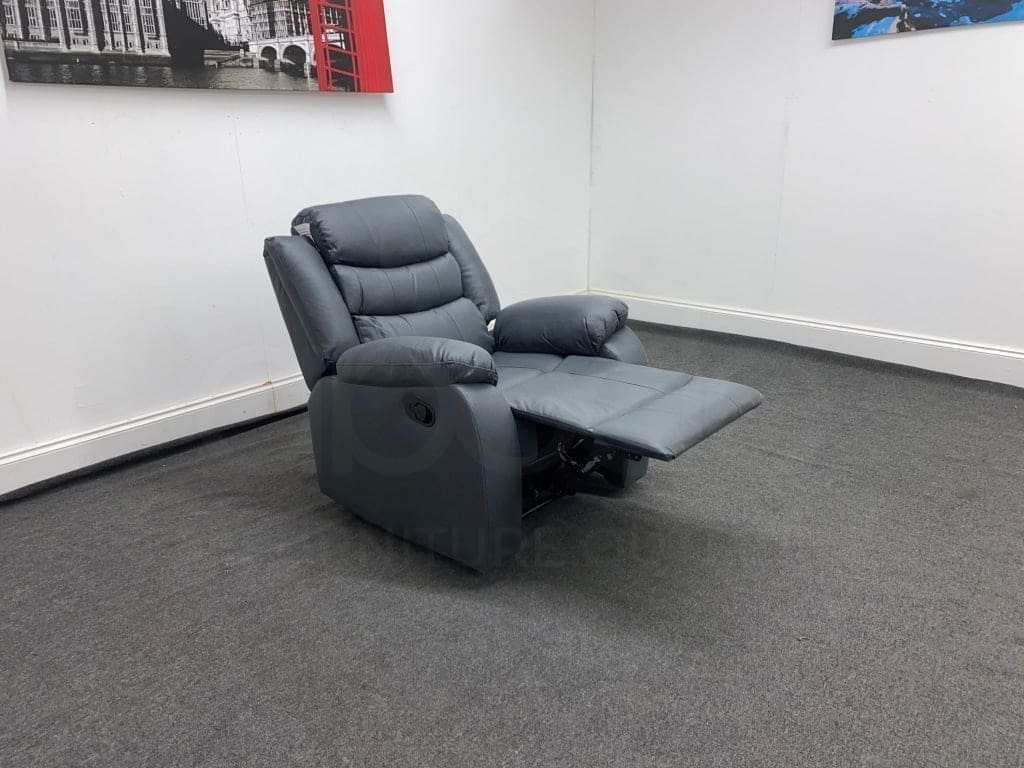 Lawson Graphite Faux Suede Reclining 2 + 1 + 1 Seater Sofa And Armchair Set Sofas