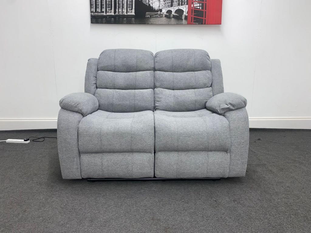 Lawson Grey Fabric 2 Seater Electric / Power Recliner Sofa