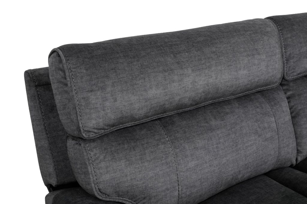 Limited Time Offer! Portebello Electric Recliner Grey Fabric 3 + 2 Seater Sofa Set Sofas