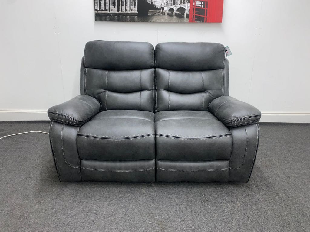 Limited Time Offer! New Vinson Express Smart Tech 2 Seater Fabric Power Recliner Sofa Sofas
