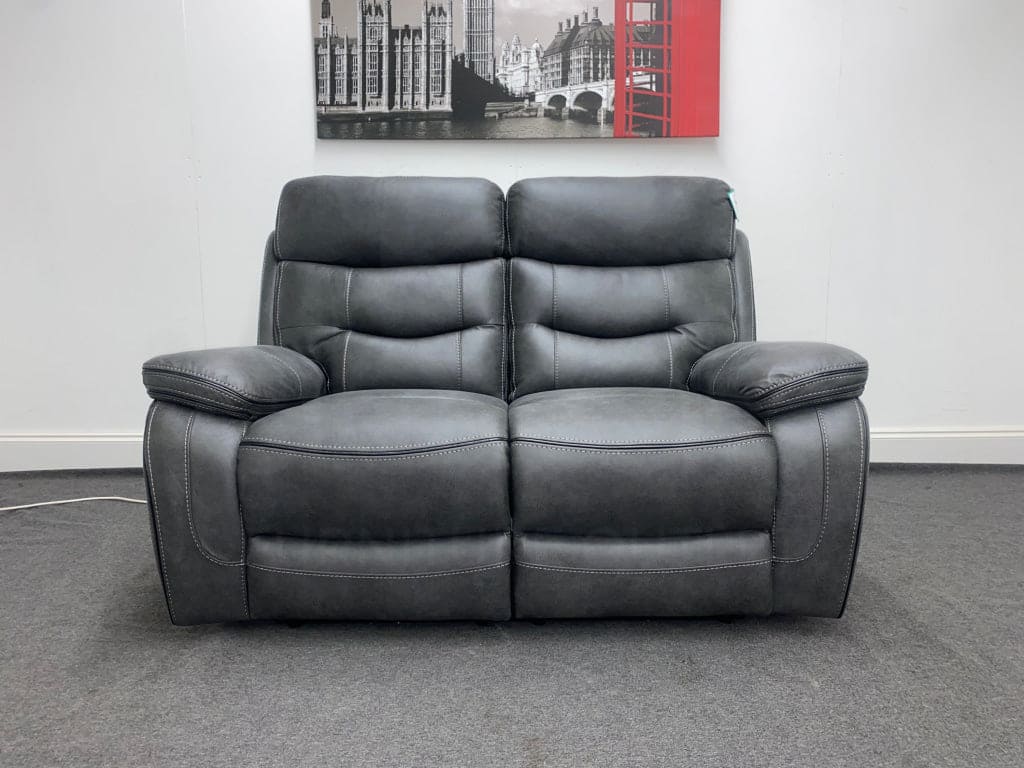 Limited Time Offer! New Vinson Express Smart Tech 2 Seater Fabric Power Recliner Sofa Sofas