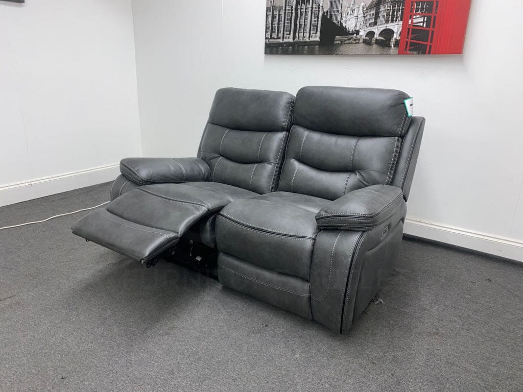 Limited Time Offer! New Vinson Express Smart Tech 2 Seater Fabric Power Recliner Sofa Sofas