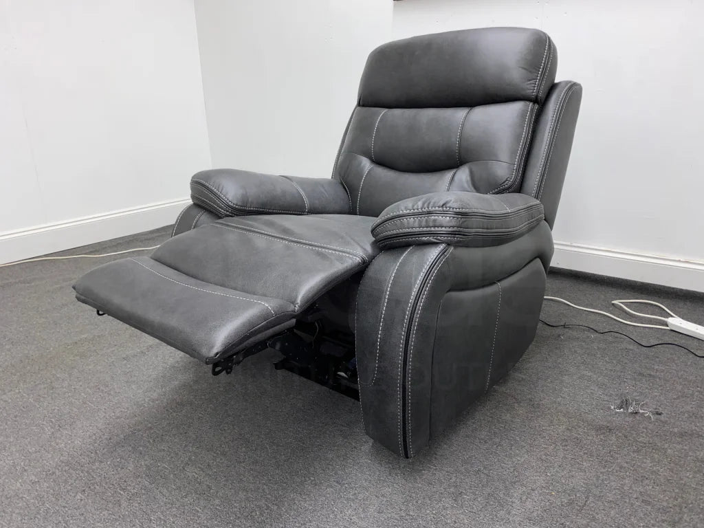 Limited Time Offer! New Vinson Express Smart Tech Armchair Fabric Power Recliner 1 Seater Sofa Sofas