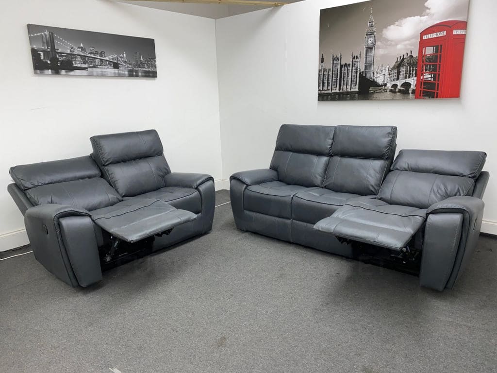 Ronan Electric Recliner 3 Seater + 2 Sofa Set Sofas