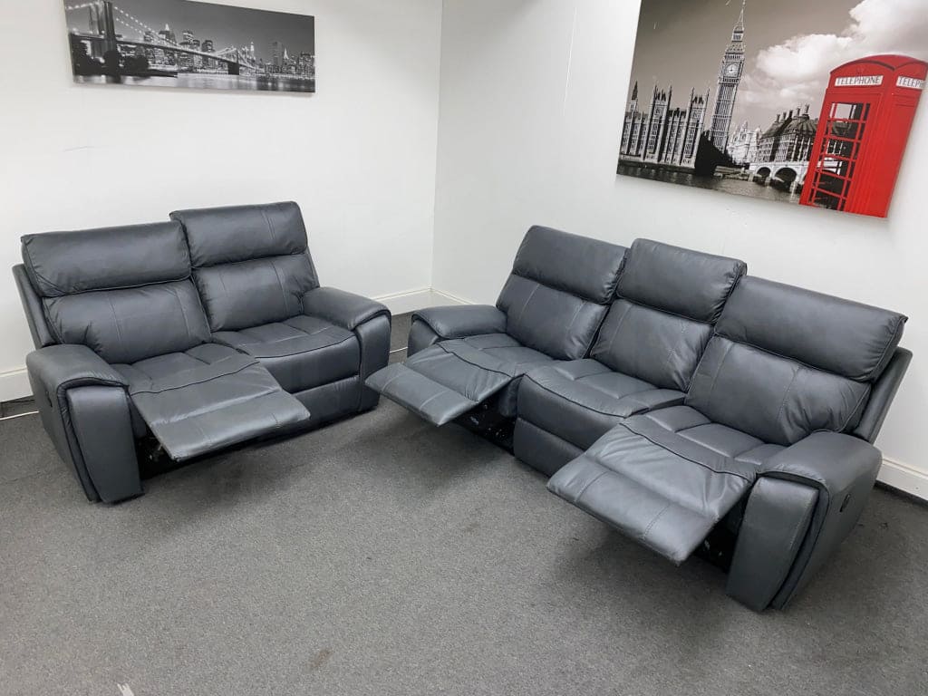 Ronan Electric Recliner 3 Seater + 2 Sofa Set Sofas