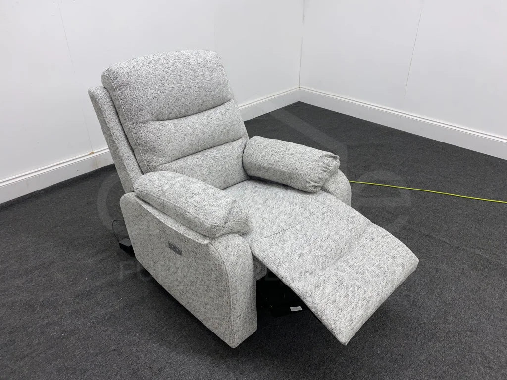 Newbury Grey Fabric Electric Recliner Armchair Sofas