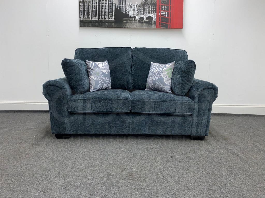‘Penny’ 2 Seater Grey Fabric Sofa Sofas