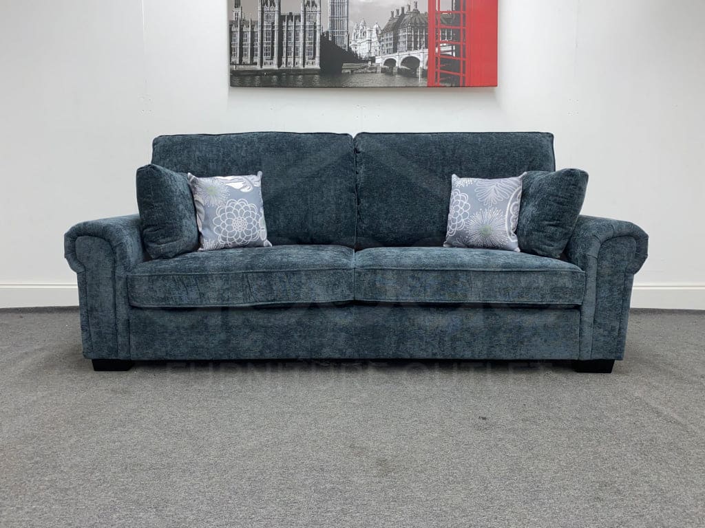 ‘Penny’ 3 Seater Grey Fabric Sofa Sofas