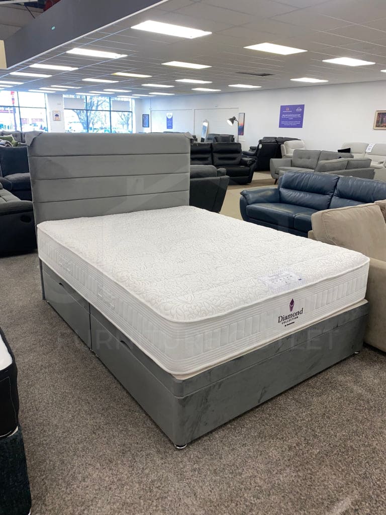 This Whole Bed - Diamond 1000 Pocket Mattress & Divan Package Double 4Ft6