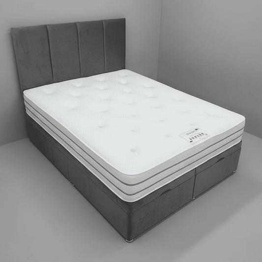 "Rald" 1000 Pocket Sprung Mattress & Divan Bed Package - 3 Sizes Available