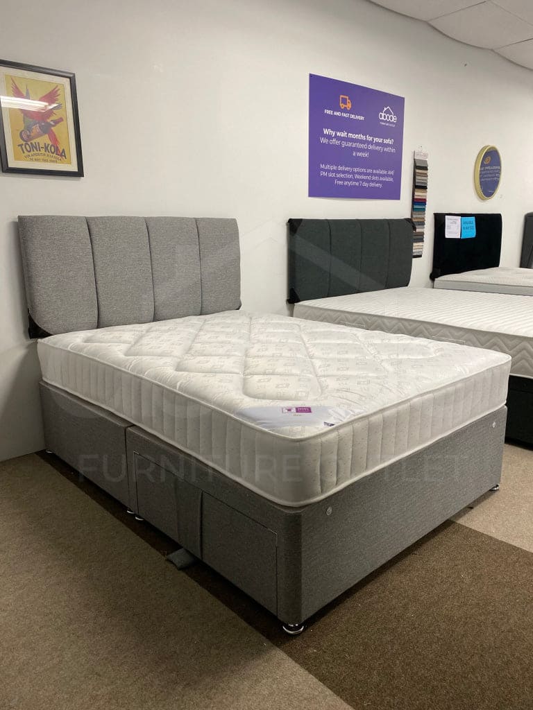 This Whole Bed - The Reo Sprung Mattress & Divan Package Double 4Ft6