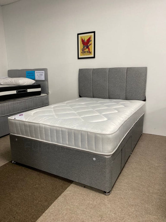This Whole Bed - The Reo Sprung Mattress & Divan Package King 5Ft