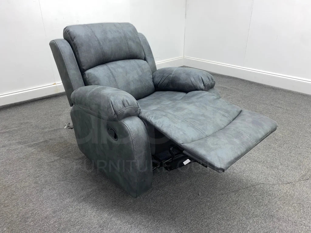 Willow Grey Fabric Recliner Armchair Sofas