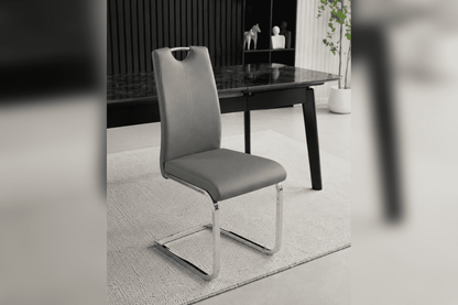 Complete Dining Set | 4, 6 Or 8 Dining Chairs + Arizona Black Ceramic Extending Dining Table 130cm - 160cm
