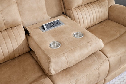 (Pre Order Promo Deal!) Geneva Beige Easy Clean Suede Fabric 3 Seater + 2 Seater With Tech Console + Armchair Set | Online Only