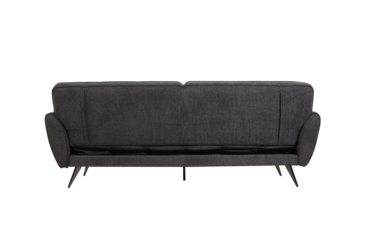 (Back In Stock 30th Sept) Athens Dark Grey Fabric 3 Seater Sofa Bed With Click-Clack Design