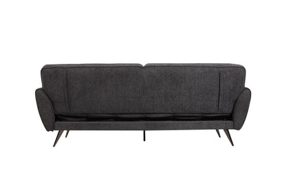 (Back In Stock 30th Sept) Athens Dark Grey Fabric 3 Seater Sofa Bed With Click-Clack Design