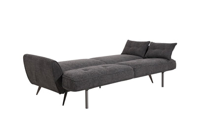 (Back In Stock 30th Sept) Athens Dark Grey Fabric 3 Seater Sofa Bed With Click-Clack Design