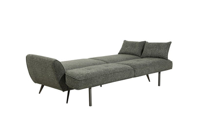 Athens Green Fabric 3 Seater Sofa Bed With Click-Clack Design