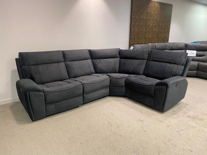 SPECIAL OFFER! Ronan Reversible Fabric Electric Recliner Corner Sofa With USB Ports LHF