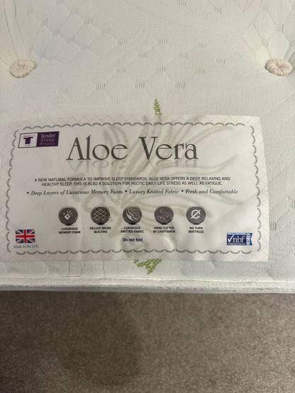 This Whole Bed - “ Aloe Vera “ Firm  1000 Pocket Sprung Mattress & Divan Bed Package With 2 Draws | Available in 3ft Single, 4'6ft Double or 5ft King