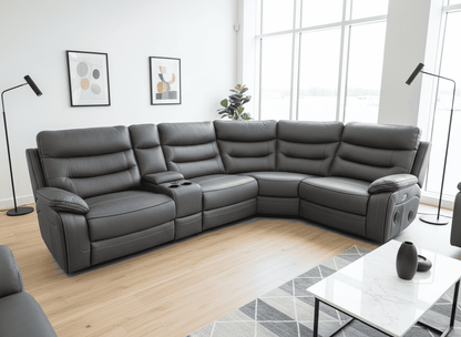 Cinema Corner Sofa - Smart Tech Power Recliner With Drinks Coolers & Extensive Features - 2C1C