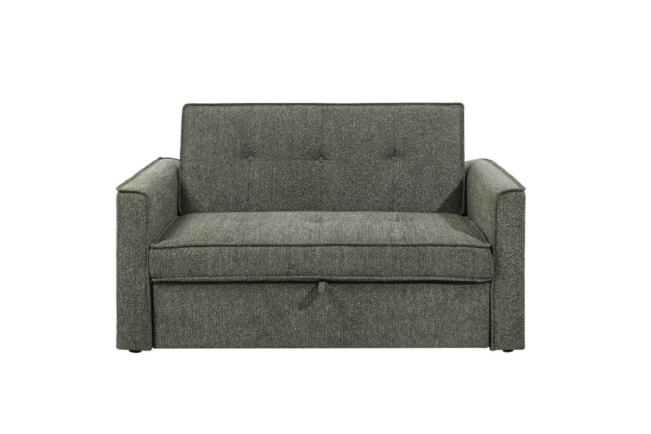 (Back In Stock 30th Sept) Soho Green Fabric 2 Seater Sofa Bed With Adjustable Backrest