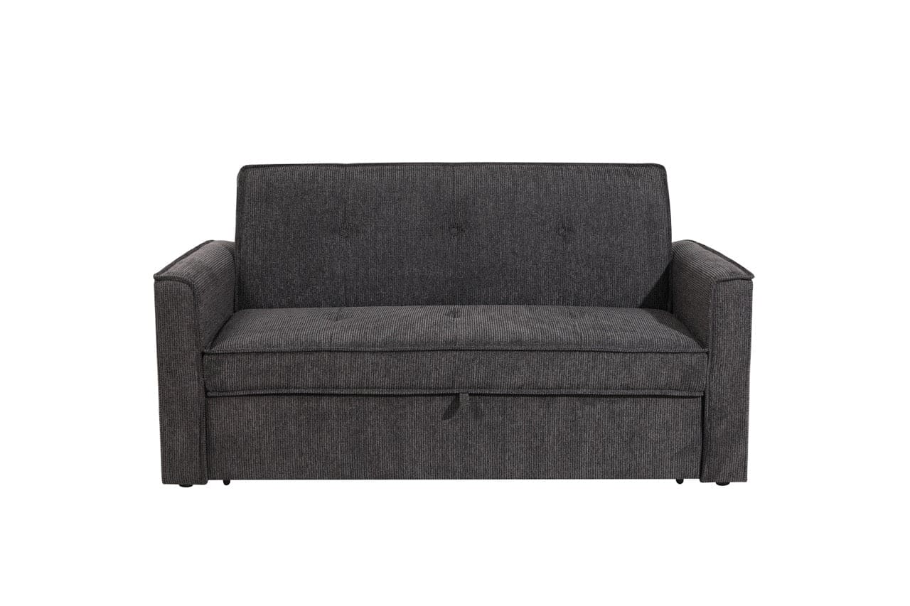 (Back In Stock 30th Sept) Soho Dark Grey Fabric 3 Seater Sofa Bed With Adjustable Backrest