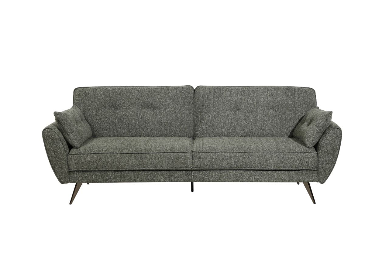 Athens Green Fabric 3 Seater Sofa Bed With Click-Clack Design