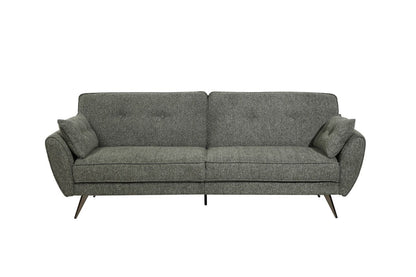 Athens Green Fabric 3 Seater Sofa Bed With Click-Clack Design