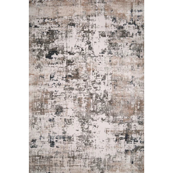 Lorenz Brushstroke Texture Cream Rug