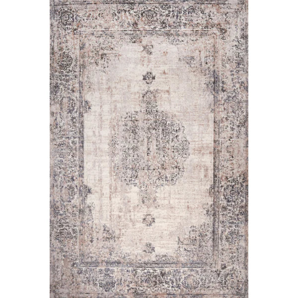 Lorenz Vintage Medallion Cream Beige Rug