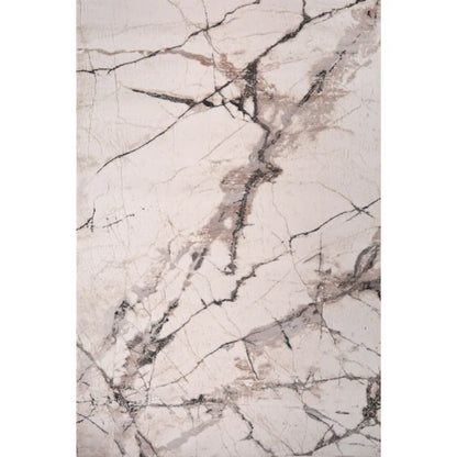 Lorenz Porcelain Marble Effect White Rug