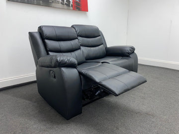 Dfs Landos Recliner Black Leather 2 Seater Sofa Sofas