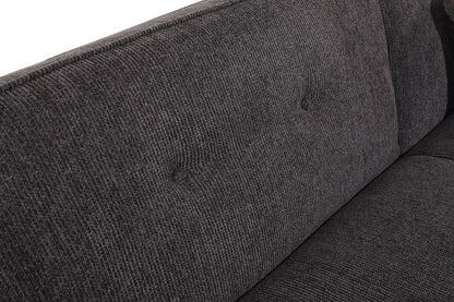 (Back In Stock 30th Sept) Athens Dark Grey Fabric 3 Seater Sofa Bed With Click-Clack Design