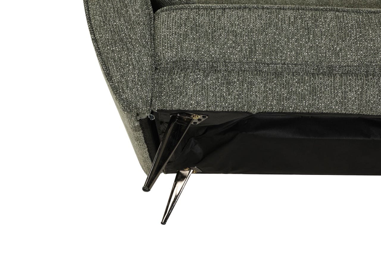 Athens Green Fabric 3 Seater Sofa Bed With Click-Clack Design