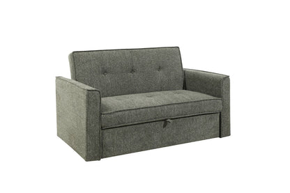 (Back In Stock 30th Sept) Soho Green Fabric 2 Seater Sofa Bed With Adjustable Backrest