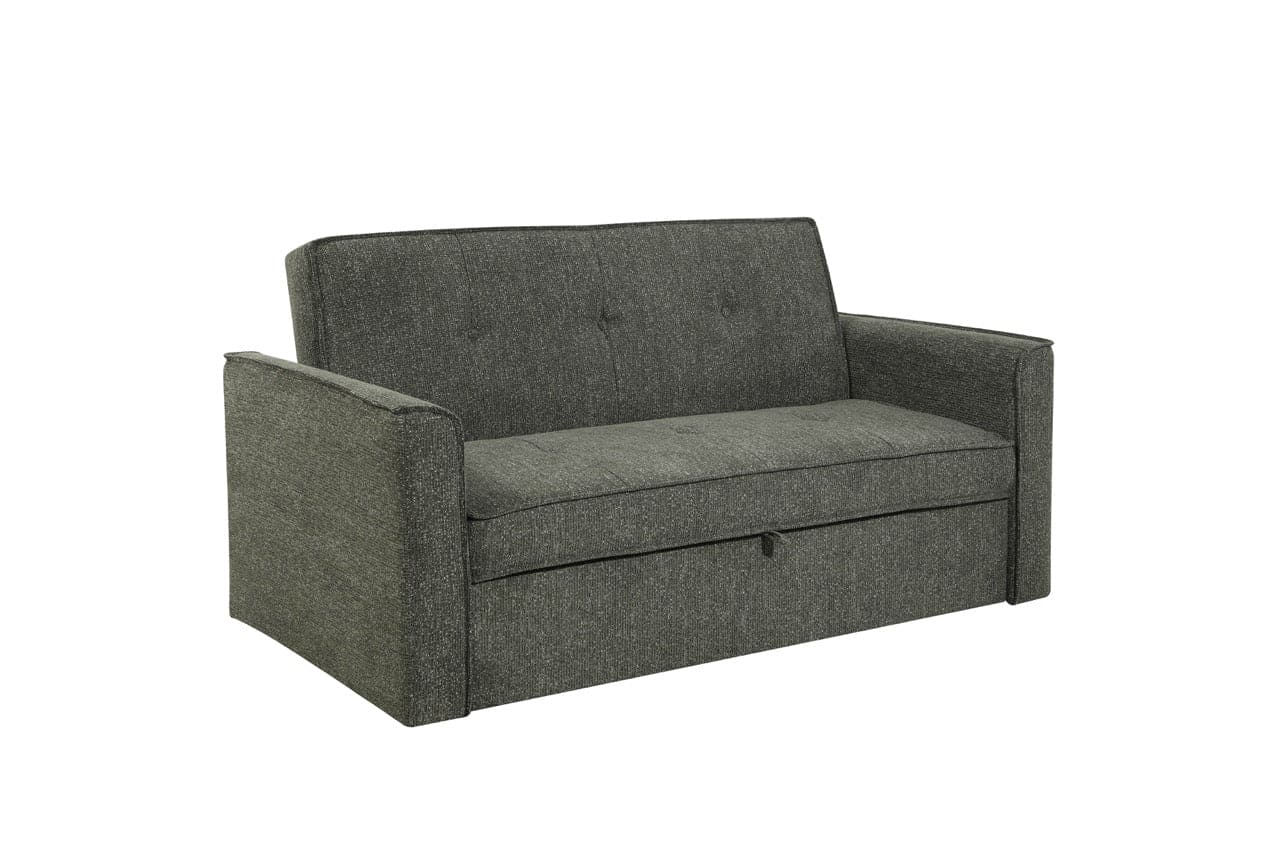 (Back In Stock 30th Sept) Soho Green 3 Seater Fabric Sofa Bed with Adjustable Backrest