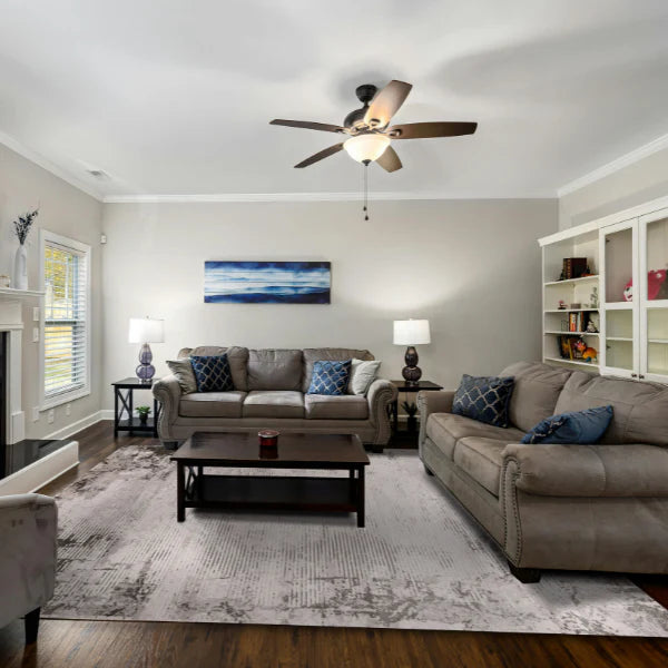 Lorenz Porcelain Marble Effect White Rug