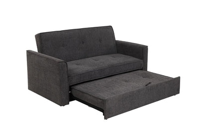 (Back In Stock 30th Sept) Soho Dark Grey Fabric 3 Seater Sofa Bed With Adjustable Backrest