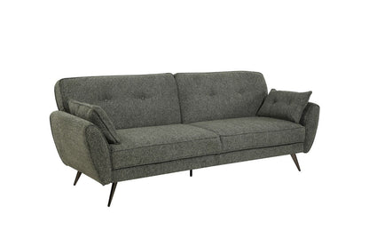 Athens Green Fabric 3 Seater Sofa Bed With Click-Clack Design