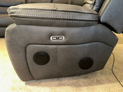 Cinema Corner Sofa - Smart Tech Power Recliner With Drinks Coolers & Extensive Features - 2C1C