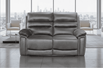 DFS Lawson Grey Easy Clean Fabric Electric / Power Reclining 2 Seater Sofa With USB Charging Ports