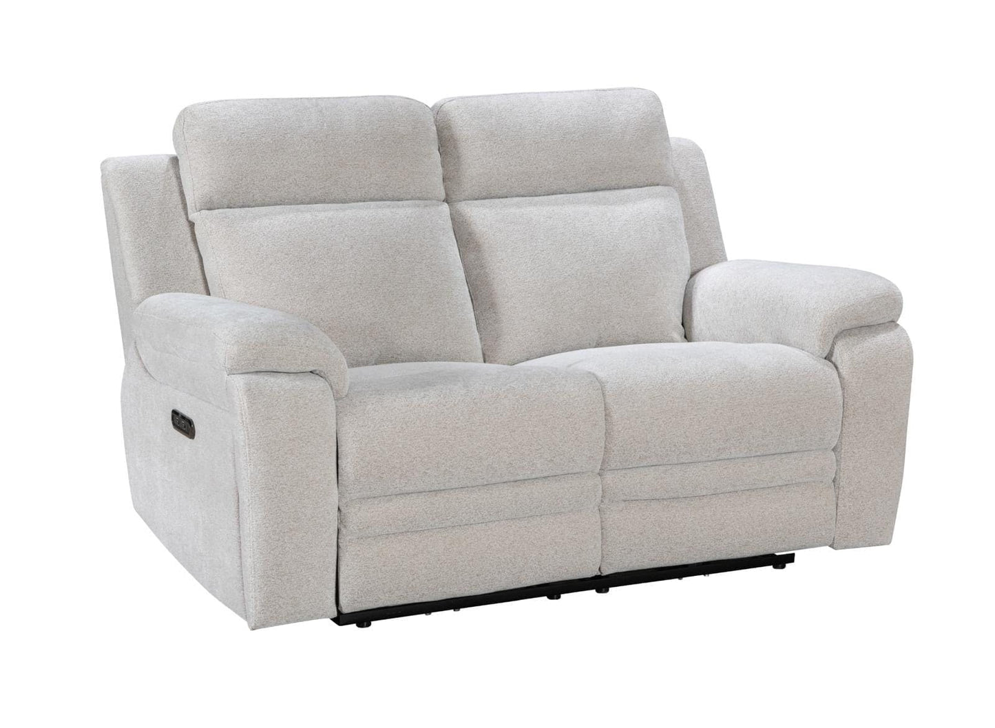 "Barre" Electric Reclining Cream / Oatmeal Fabric Sofa Range - USB Charging Ports