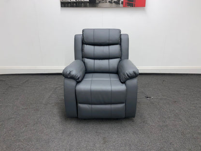 Lando Recliner Grey Leather 3 + 1 Seater Sofa Set | Couch |