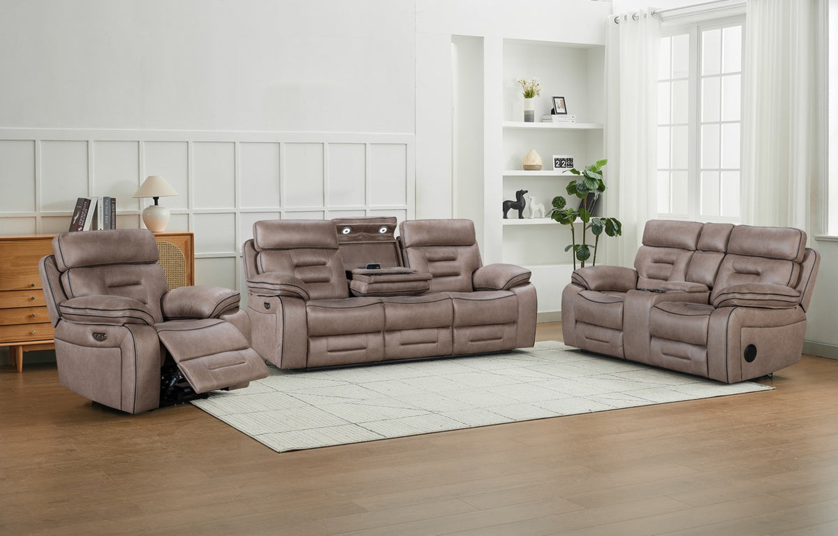 (Pre Order Promo Deal!) Chelsea Dark Grey, Light Grey, Or Brown Easy Clean Suede Fabric Cinema Sofa Set | 3 Seater + 2 Seater + Armchair or 3+2 | Online Only