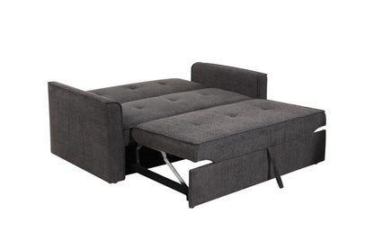 (Back In Stock 30th Sept) Soho Dark Grey Fabric 3 Seater Sofa Bed With Adjustable Backrest