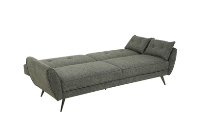 Athens Green Fabric 3 Seater Sofa Bed With Click-Clack Design
